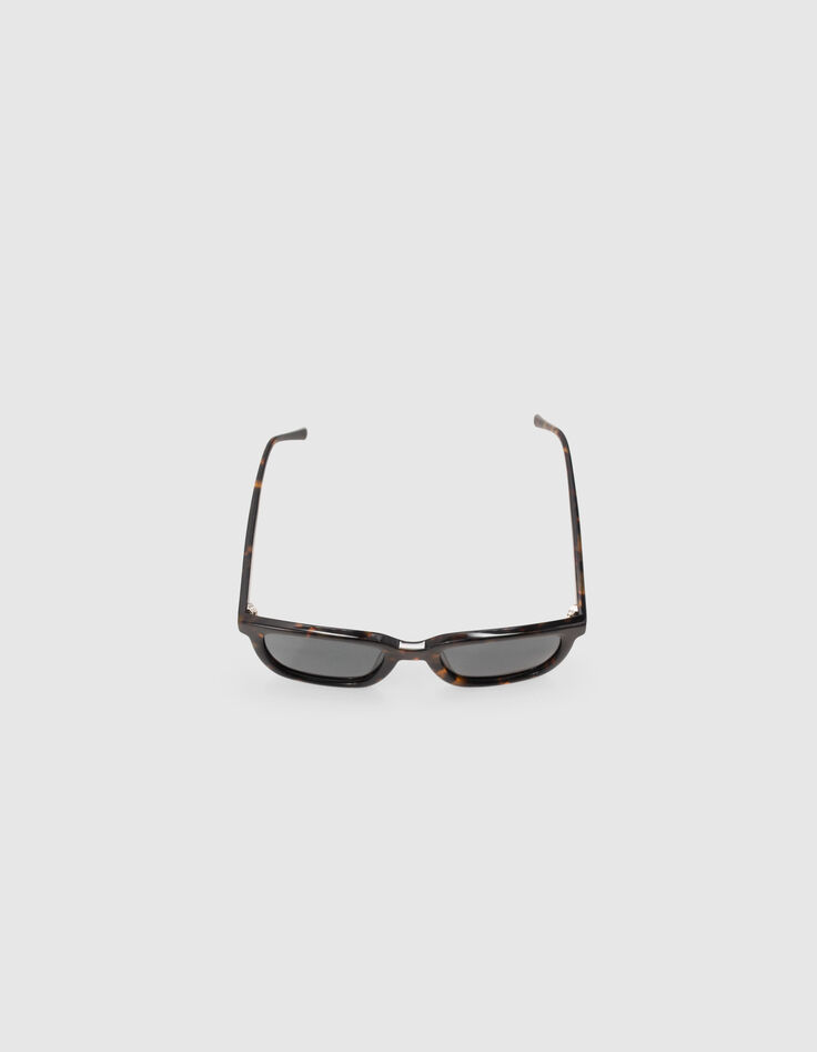 Lunettes solaires écailles style rectangle Homme-3