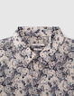 Camisa slim acero tejido Liberty rosas hombre-2