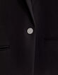 Women's black knit suit jacket-8