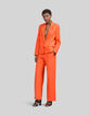 Oranje blazer oversized katoen-linnen Dames-1