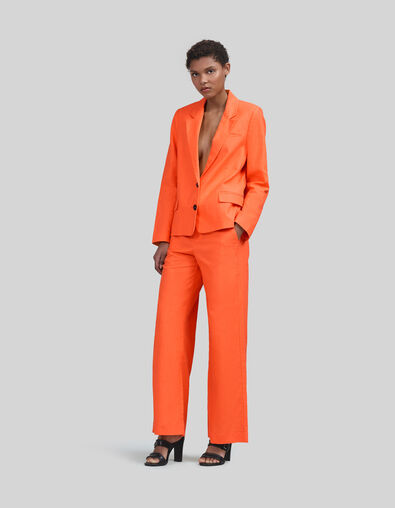 Oranje blazer oversized katoen-linnen Dames - IKKS