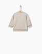 Baby boys’ grey sweatshirt+California embroidery-3