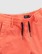 Boys’ dark orange elasticated waist Bermuda shorts-3