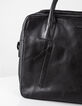 Men's black leather bag -4