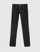 Women's black slim jeans-6