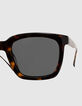 Men’s tortoiseshell rectangular sunglasses-4
