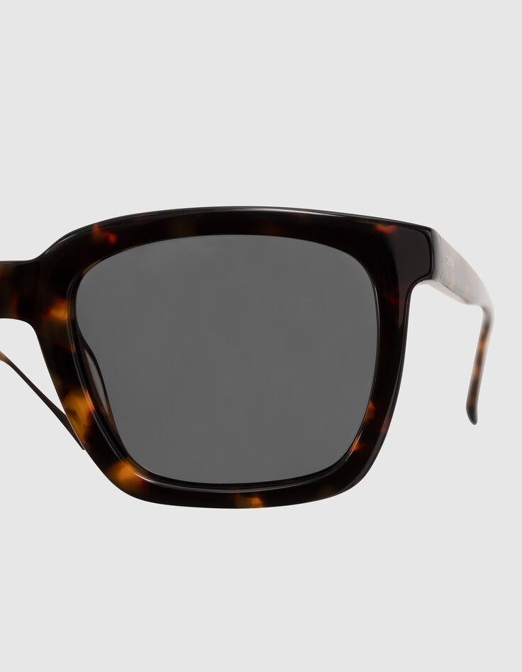 Men’s tortoiseshell rectangular sunglasses-4