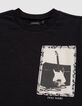 Black T-shirt organic cotton guitar-amp on boy print-3