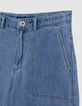 Girl's LARGE blue waterless jeans-3