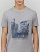 Graues T-Shirt aus Bio-Baumwolle Paris Homme-4