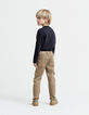 Upcycled JOGGER camel jeans for boys in a battle spirit-2