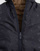 Baby boy reversible camel and navy down jacket-7