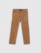 Pantalon chino camel garçon-1