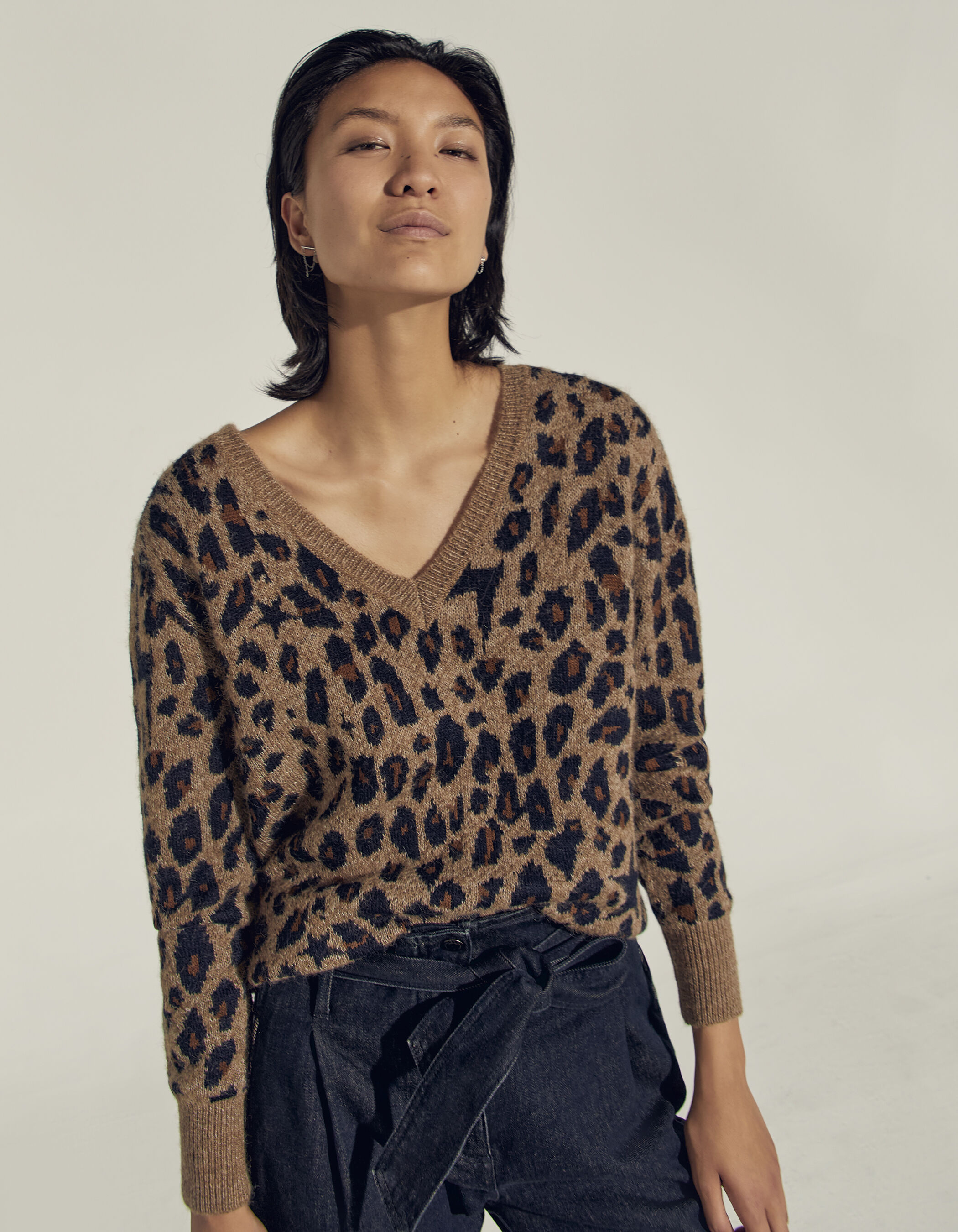 Women's leopard sale sweater