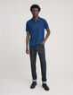 Men's cobalt cotton modal polo shirt-2