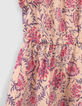 Roze jurk kasjmier bloemenprint EcoVero™ babymeisjes-6