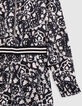 Girl's black floral rock jumpsuit-5