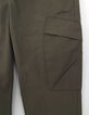 Boys’ khaki cargo trousers with elasticated waist & cuffs-4