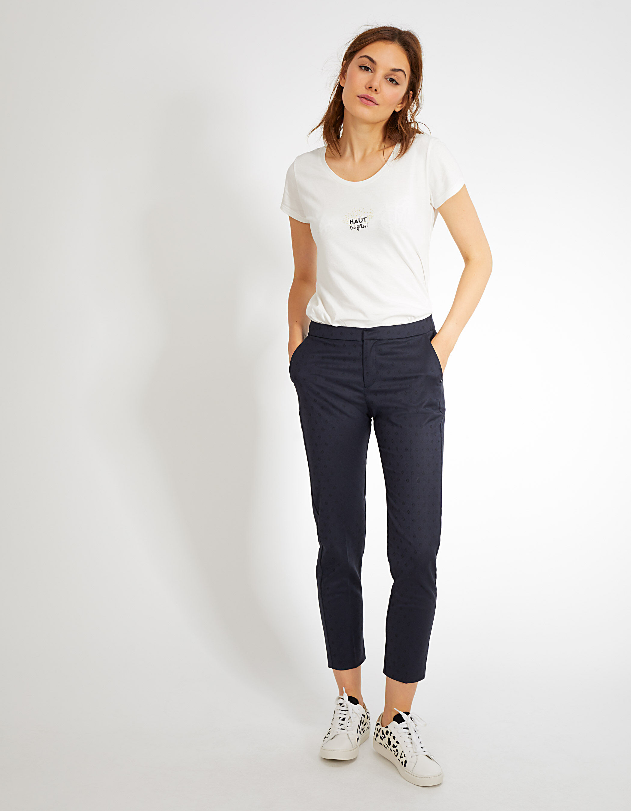 Tamera Royal Blue Belted Cigarette Trousers