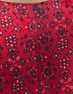 Women’s red bandana print viscose short dress-4