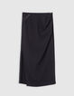 Women's black pencil skirt removable rhinestone jewels-6