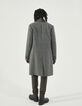 Men’s charcoal grey chevron coat-3