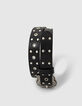 Girls’ black studded and rivets belt-4