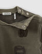 Khaki Sweatshirt mit Army-Stickereien für Babyjungen -6
