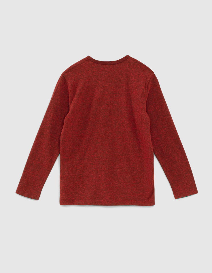 Camiseta roja calavera lentejuelas reversibles niño-3