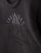 Boys’ black mixed fabric sweater with embossed image-6