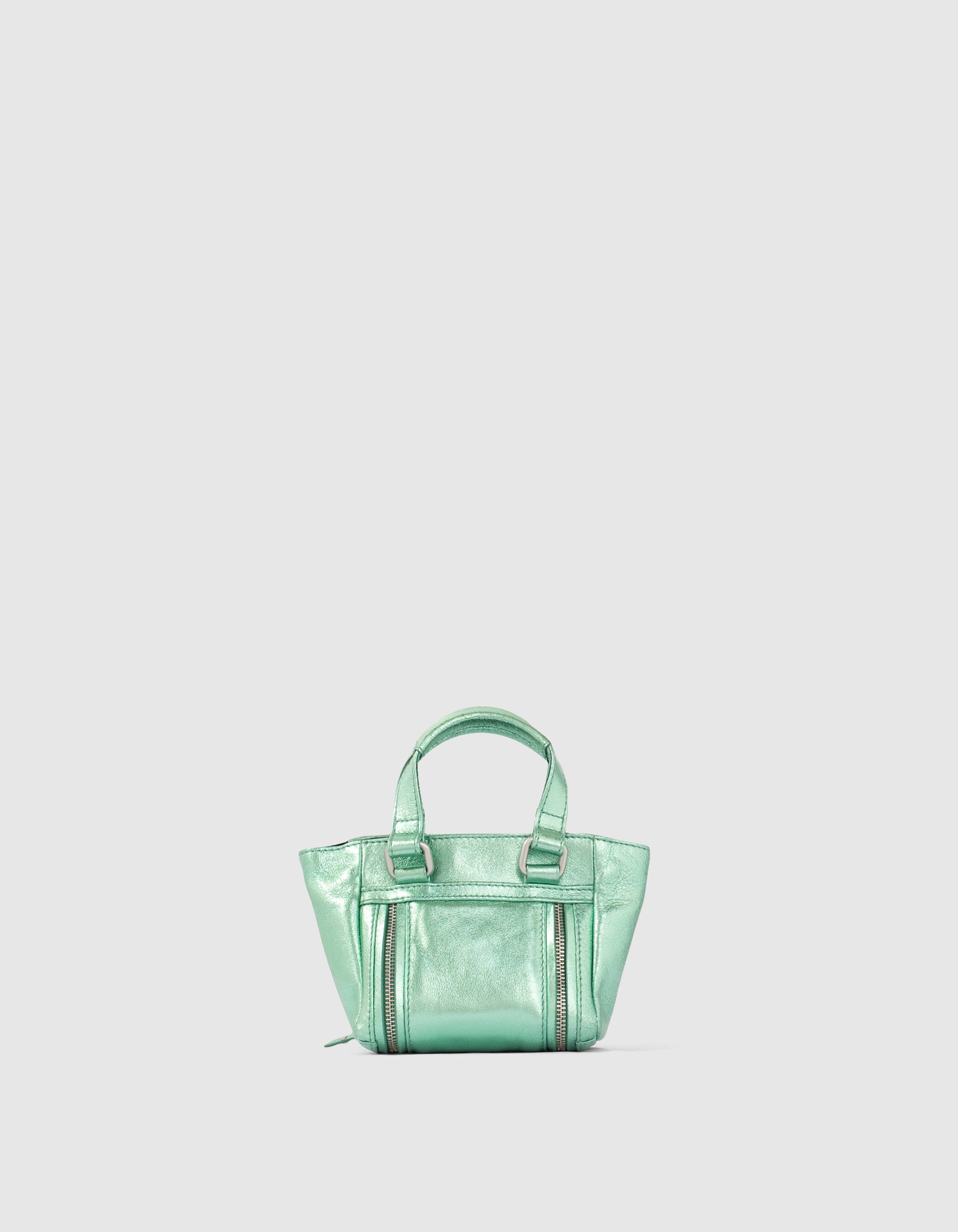 THE GREEN NANO 1440 women's Leather Story tote bag