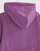 Boys' purple cardigan with XL slogan embroidered on back-9