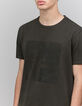 T-shirt dark green rubber opdruk DRY FAST Heren-4