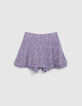 Jupe-short écrue LENZING™ ECOVERO™fleurs fille-5