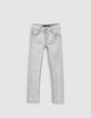 Grijze SKINNY jeans reflecterende details achter jongens-1