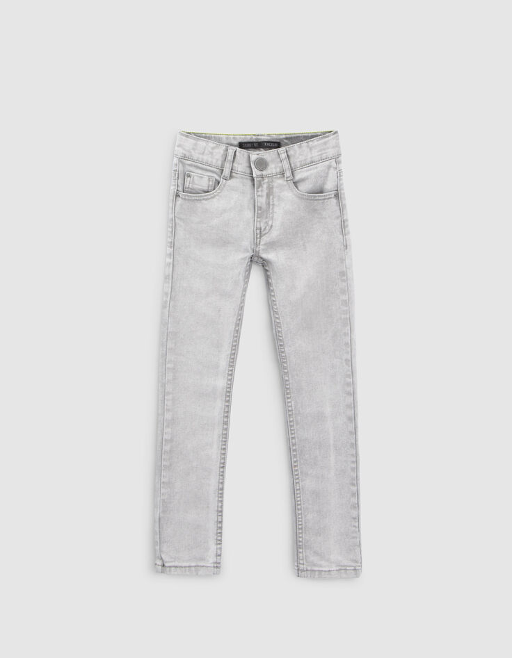 Grijze SKINNY jeans reflecterende details achter jongens-1