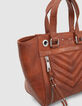 Sac cabas 1440 Small orange cuir embossé croco Femme-4