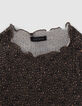 Girls’ khaki leopard print T-shirt-2