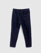 Jogging navy con 2 largas cremalleras laterales niño -4