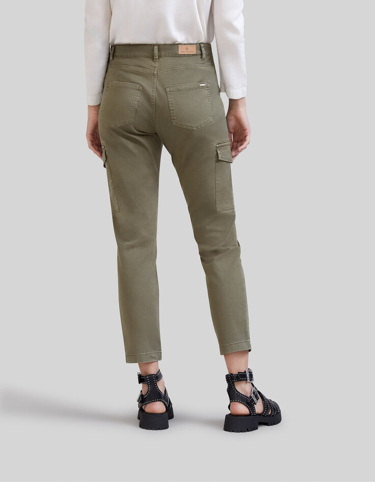 Women’s khaki cropped combat jeans-3