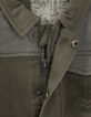 Baby boys’ khaki safari jacket with contrasting pockets-6