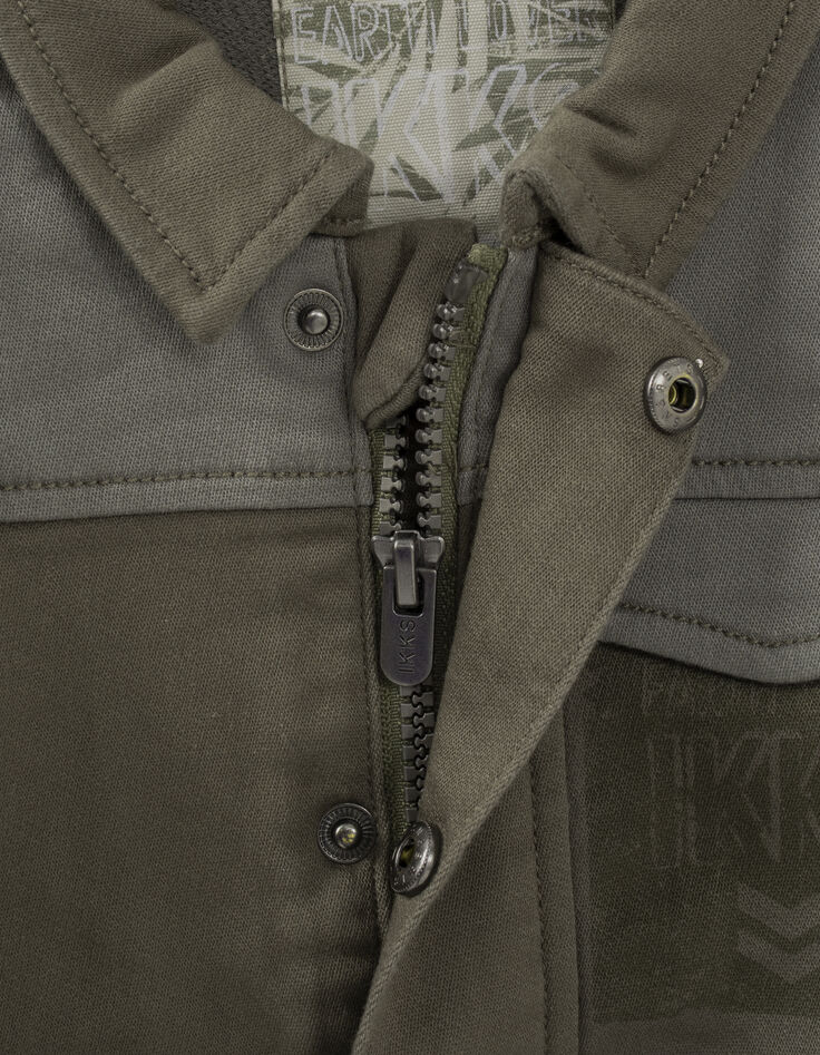 Khaki Safarijacke mit Kontrasttaschen für Babyjungen-6