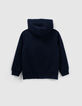 Boys’ navy zipped cardigan with SUPERMAN logo-4