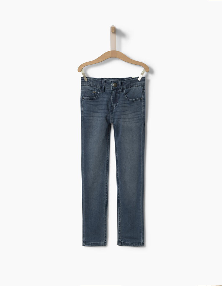 Girls’ blue slim-fit trousers-1