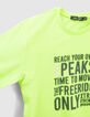 Boys’ neon green rubber slogan T-shirt-7