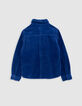 Blauw corduroy overhemd voor jongens-5