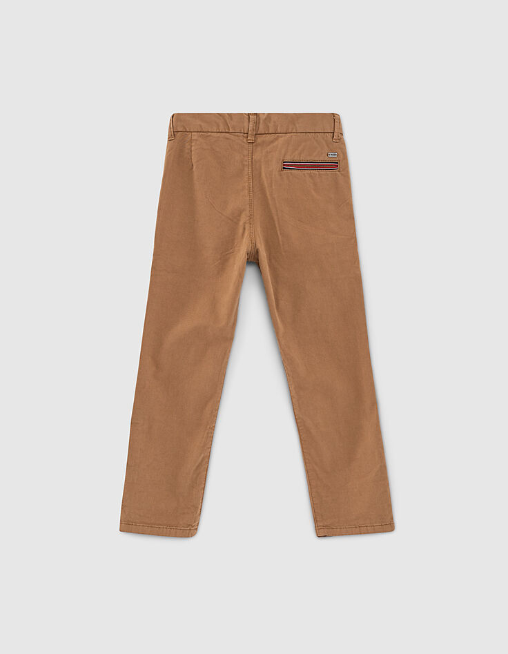 Pantalon chino camel garçon-2