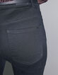 Women’s black button-up high-waist flared jeans-5