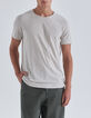 Betongraues Herren-T-Shirt L'Essentiel mit Rundhalsausschnitt-7