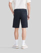 Men’s navy CHINO Bermuda shorts-3